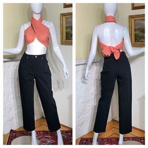 FDJ High Rise Tapered Crop Vintage Mom Jeans